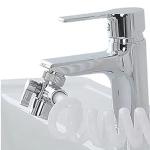 Doccino Easy Universale, doccino per lavandino, flessibile, facile da installare, fissaggio con bioadesivo, pratico e compatto, bianco