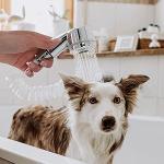 Doccino Easy Universale, doccino per lavandino, flessibile, facile da installare, fissaggio con bioadesivo, pratico e compatto, bianco