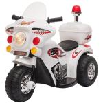 Motoretta elettrica per bambini 18-36 Mesi con 3 Ruote Luci e Suoni Realistici Bianca