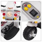 Motoretta elettrica per bambini 18-36 Mesi con 3 Ruote Luci e Suoni Realistici Bianca