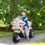 Motoretta elettrica per bambini 18-36 Mesi con 3 Ruote Luci e Suoni Realistici Bianca