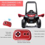 Voiture électrique, Quad électrique mini pour enfants, de 3-8 ans, couleur rouge et noir, HOMCOM