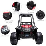 Voiture électrique, Quad électrique mini pour enfants, de 3-8 ans, couleur rouge et noir, HOMCOM