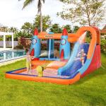 Aufblasbares Kinderspiel mit Trampolinrutsche und elektrischer Pumpe
