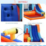 Aufblasbares Kinderspiel mit Trampolinrutsche und elektrischer Pumpe