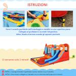 Aufblasbares Kinderspiel mit Trampolinrutsche und elektrischer Pumpe