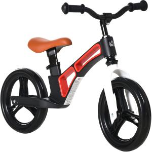 Bici senza Pedali per Bambini 2-5 Anni con Sellino e Manubrio Regolabili in Altezza, colore Nero