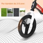 Bici senza Pedali per Bambini 2-5 Anni con Sellino e Manubrio Regolabili in Altezza, colore Nero