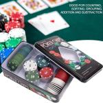 Chips Poker Professionale 100 Fiches Dakota Texa Holdem 100 Chips, gioco carte