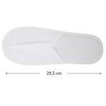 Ciabatte monouso, Pantofole in spugna sintetica chiuse, Ciabattine bianche, per Hotel, SPA, Centri benessere, confezione da 10 Paia, bianco