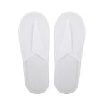 Ciabatte monouso, Pantofole in spugna sintetica chiuse, Ciabattine bianche, per Hotel, SPA, Centri benessere, confezione da 10 Paia, bianco