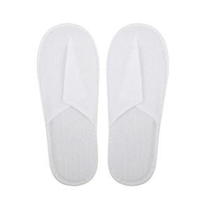 Ciabatte monouso, Pantofole in spugna sintetica chiuse, Ciabattine bianche, per Hotel, SPA, Centri benessere, confezione da 10 Paia, bianco