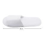 Ciabatte monouso Aperte, Pantofole in spugna sintetica chiuse, Ciabattine bianche, per Hotel, SPA, Centri benessere, confezione da 10 Paia, bianco