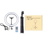 Bague LED pour selfies, 26 cm, lumière réglable et couleurs, trépieds, avec télécommande