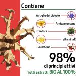 Artiglio del Diavolo Forte, pomata effetto caldo, gel con arnica 98%, ideale per dolori articolari, muscolari e contusioni, 550 ml