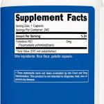 Nutricost Yohimbine HCl 5 mg – 240 Capsule | Integratore Naturale Termogenico ed Energetico