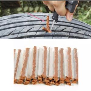 Strisce autovulcanizzanti per riparazione foratura gomme pneumatici auto moto, 10 pezzi.
