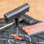 Strisce autovulcanizzanti per riparazione foratura gomme pneumatici auto moto, 10 pezzi.