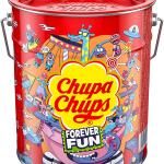 Chupa Chups, Packung mit 150 Stück, verschiedene Geschmacksrichtungen, Erdbeere, Sahne-Brombeere, Vanille, Cola, Himbeere, Kirsche, Orange