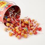 Chupa Chups, Packung mit 150 Stück, verschiedene Geschmacksrichtungen, Erdbeere, Sahne-Brombeere, Vanille, Cola, Himbeere, Kirsche, Orange