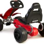 Go-Kart avec pédales pour enfants, Feber, rouge et noir
