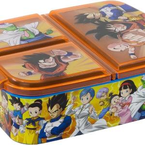 Porta merenda DRAGON BALL, con 3 scomparti, per bambini, contenitore per alimenti