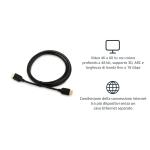 Cavo HDMI 4K da 3 m, alta velocità con Ethernet 18 Gbps, 4K@60 Hz, 2160p, Nero
