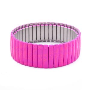 Bracciale da Donna, Folli Follie, Viola, elastico, in acciaio, 6 cm