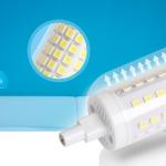 Lampe LED, R7S 78 mm, 4.9 Watt, 220-240V, 3000K, 500 lumen