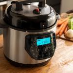 Pentola programmabile con friggitrice ad aria e bilancia, Olla GM H Deluxe Fry, robot da cucina multifunzione, 6 litri,