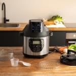 Pentola programmabile con friggitrice ad aria e bilancia, Olla GM H Deluxe Fry, robot da cucina multifunzione, 6 litri,