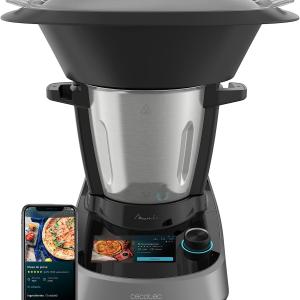 Robot da cucina multifunzione Mambo Touch 1600 W, 37 funzioni, touch TFT, ricettario integrato, 3.3 litri, APP, bilancia e caraffa in acciaio inox