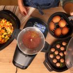 Robot da cucina multifunzione Mambo Touch 1600 W, 37 funzioni, touch TFT, ricettario integrato, 3.3 litri, APP, bilancia e caraffa in acciaio inox