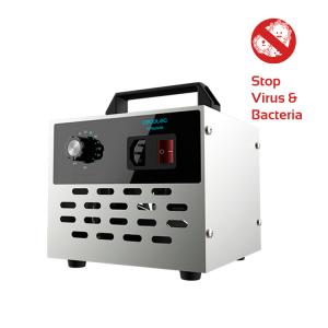 Generatore di ozono, TOTALPURE LIGHT 4000 120W, 2 in 1 e ionizzatore per aria, acqua e cibo, rimuove virus, Cecotec