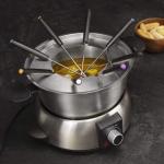 Set per fonduta elettrico in acciaio inossidabile, 1000 W, 8 forchette, perfetto per formaggio, cioccolato e olio, Cecotec