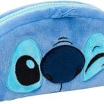 Astuccio in peluche scuola elementare media, bambina, Stitch Disney, 20x9x5cm tessuto felpato