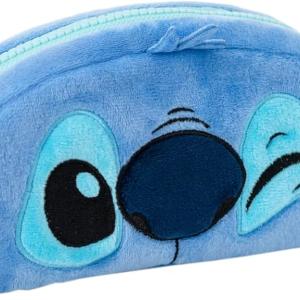 Astuccio in peluche scuola elementare media, bambina, Stitch Disney, 20x9x5cm tessuto felpato