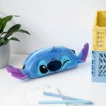 Astuccio in peluche scuola elementare media, bambina, Stitch Disney, 20x9x5cm tessuto felpato