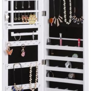 Armoire, boite à bijoux, bijoux fantaisie, à suspendre, avec miroir, fixation murale 119 x 35 x 9 cm