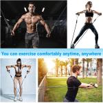 Bande Elastiche Elastici Fitness Set di 5 Fasce di Resistenza di Palestra in Casa
