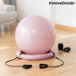 Gymball palla da ginnastica con fasce elastiche per yoga e fitness