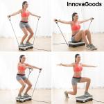 Plateforme vibrante avec accessoires pour les exercices de fitness.