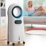 Climatiseur évaporatif écologique, sans ventilateur, ioniseur, ventilateur, refroidisseur et humidificateur, avec lampes LED