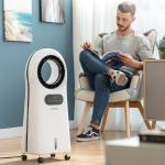 Climatiseur évaporatif écologique, sans ventilateur, ioniseur, ventilateur, refroidisseur et humidificateur, avec lampes LED