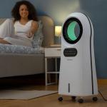 Climatiseur évaporatif écologique, sans ventilateur, ioniseur, ventilateur, refroidisseur et humidificateur, avec lampes LED