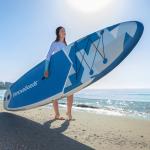 Stand Up Paddling gonfiabile Kaddle InnovaGoods, Tavola da Paddle, completo di sedile, remi, pompa, borsa, 10.5', 320 x 82 x 15 cm