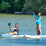 Stand Up Paddling gonfiabile Kaddle InnovaGoods, Tavola da Paddle, completo di sedile, remi, pompa, borsa, 10.5', 320 x 82 x 15 cm