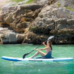Stand Up Paddling gonfiabile Kaddle InnovaGoods, Tavola da Paddle, completo di sedile, remi, pompa, borsa, 10.5', 320 x 82 x 15 cm