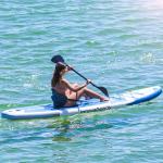 Stand Up Paddling gonfiabile Kaddle InnovaGoods, Tavola da Paddle, completo di sedile, remi, pompa, borsa, 10.5', 320 x 82 x 15 cm