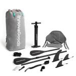 Stand Up Paddling gonfiabile Kaddle InnovaGoods, Tavola da Paddle, completo di sedile, remi, pompa, borsa, 10.5', 320 x 82 x 15 cm